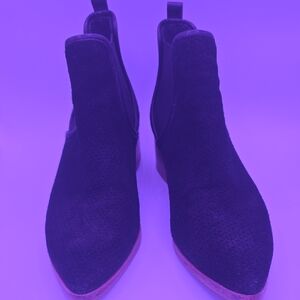 Donald J. Pliner Black Ankle Booties with Pointed Toe